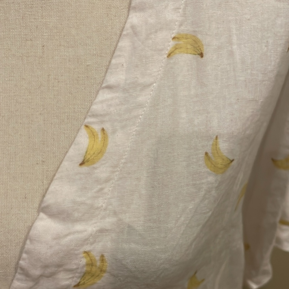 Rails Thea Banana Bunch Linen Rayon Button Tie Kn… - image 7